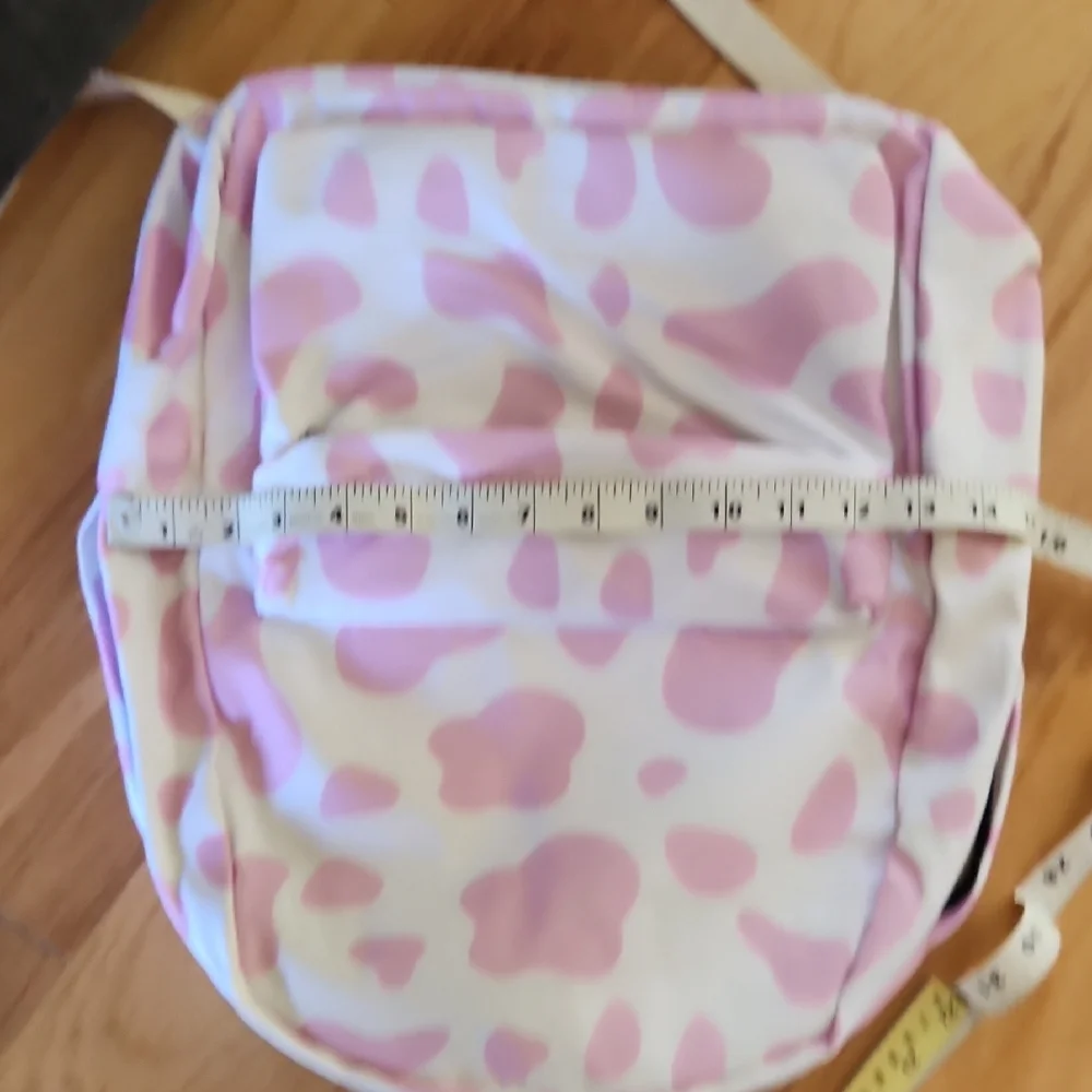 NWOT Chic Pink and White Kids Backpack Set With Insulated Lunch Bag, Pencil Case